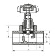 Кран вентильный 25 Koer PPR K0184.PRO (KP0238)