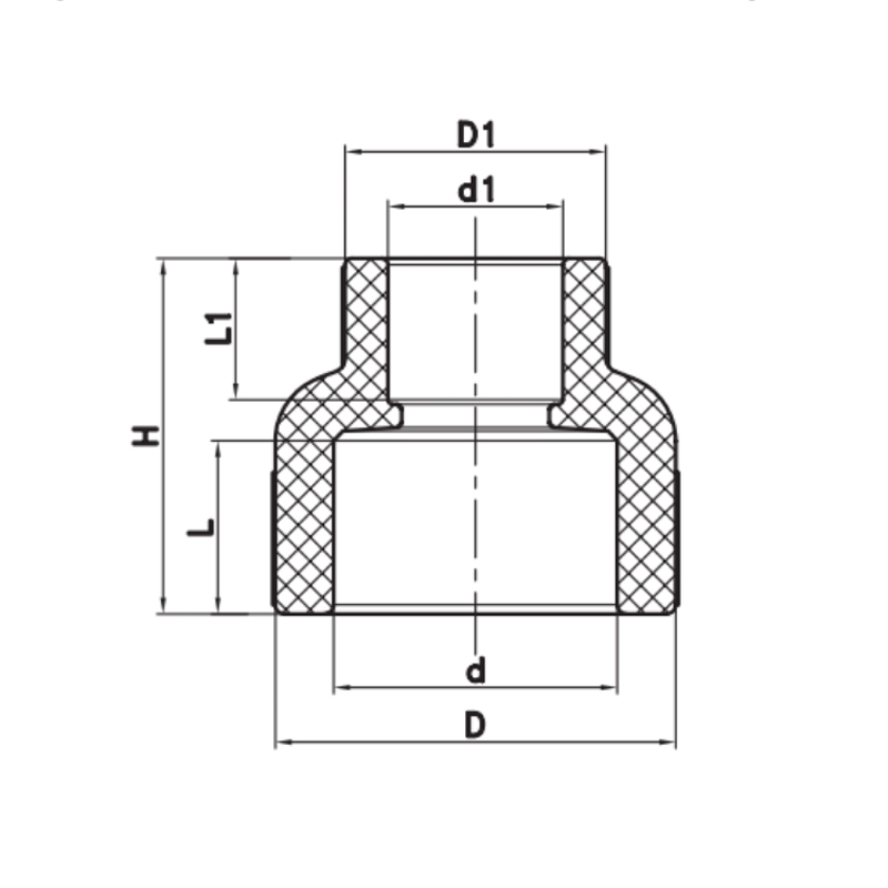 Муфта редукционная ВВ 110x50 PPR Koer K0215.PRO (KP2580)