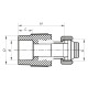 Муфта с евроконусом и накидной гайкой 20x3/4 PPR Koer K0240.PRO (KP2606)