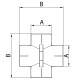 Крестовина ПРОХОДНАЯ Koer K0262.PRO - 25 PPR (KP2615)