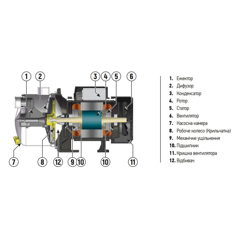 Насосная станция Koer auto JS-800 (с пятерником ) (KP2669)