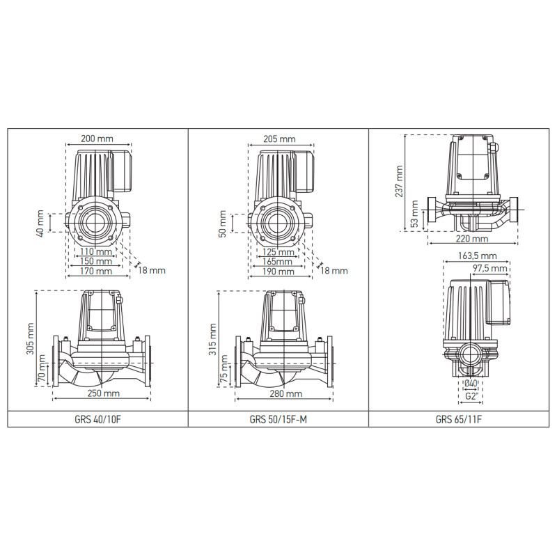 Насос циркуляционный фланц. Koer GRS 50/15F-M (KP2770)