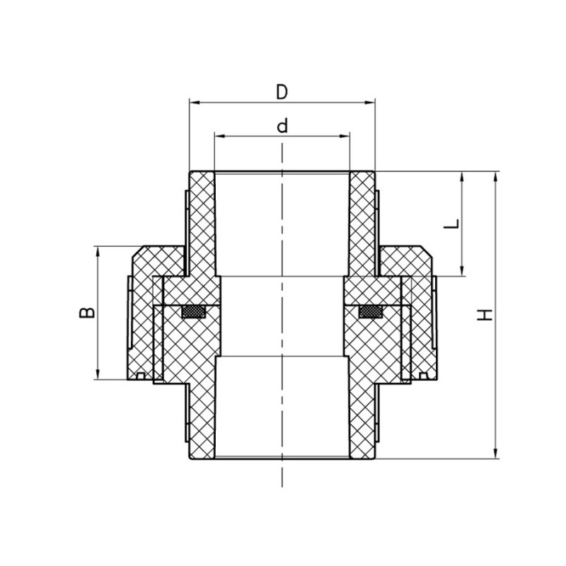 Муфта разъёмная универсальная Koer K0269.PRO 25 PPR (KP2913)