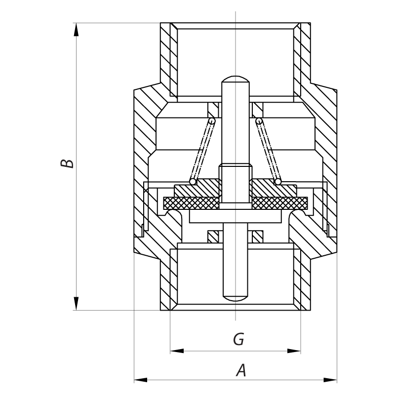 Кран шаровый Koer 1/2x1/2 (KR.512) (KR0008)