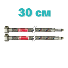 Гнучкі шланги для змішувача гайка 1/2'' - Штуцер M10 (30 см) 2 шт Koer (KR0272)