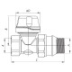 Кран термостатический прямой 3/4“ Koer KR.923-GI (KR2685)