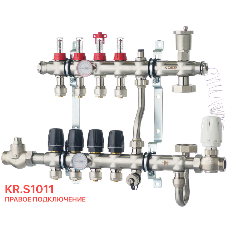 Коллектор со встроенным смесит. узлом Koer KR.S1011-4 1