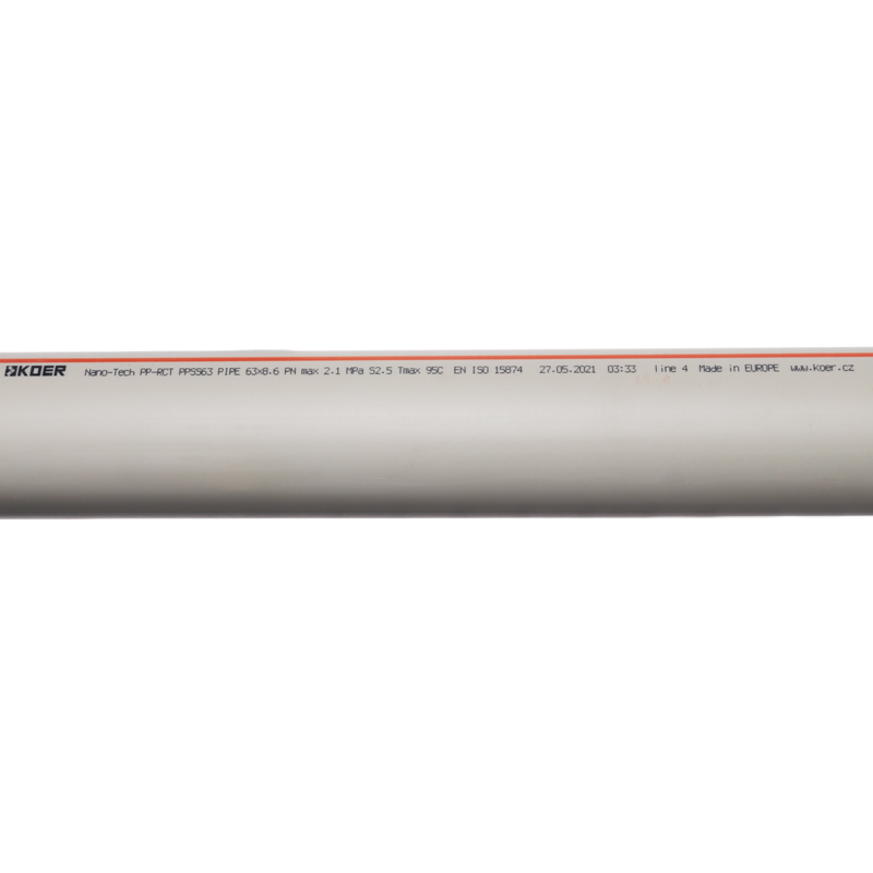 Труба PN16 Koer PPR 63x8,6 (KR3078)