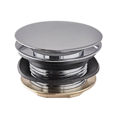 Донный клапан для ванны Koer PW-05-01 автоматический (Click-Clack) (Цвет хром) 1 1/2'' (KR3406)