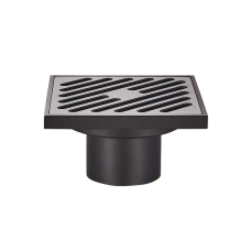 Душевой трап Koer FD10-100x100-180-Black (прямой отвод) (Черный) (KR3414)