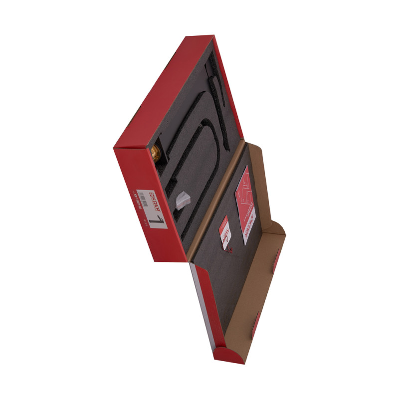 Смеситель для умывальника Koer KB-11007-05 высокий (Цвет черный) (KR3441)