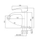 Смеситель для умывальника Koer KB-12007-05 (Цвет черный) (KR3443)