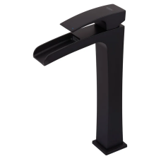 Смеситель для умывальника Koer KB-15007-05 высокий водопад (Цвет черный) (KR3449)