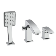 Смеситель на борт ванны Koer KB-43007-01 на 3 отверстия (Цвет хром) (KR3452)