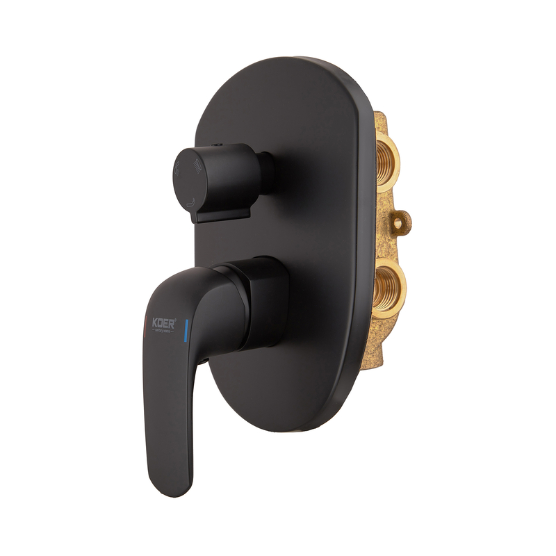 Встраиваемая душевая система со смесителем Koer KB-64008-05 (Цвет черный) (KR3477)