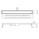 Душевой трап из нержавеющей стали SUS304 Koer FD35-70x900-Black (KR4749)