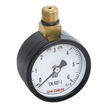 Манометр радиальный KOER KM.630R 1/4'' (D 50мм 0-6 bar, резьба сверху корпуса) (KR4762)