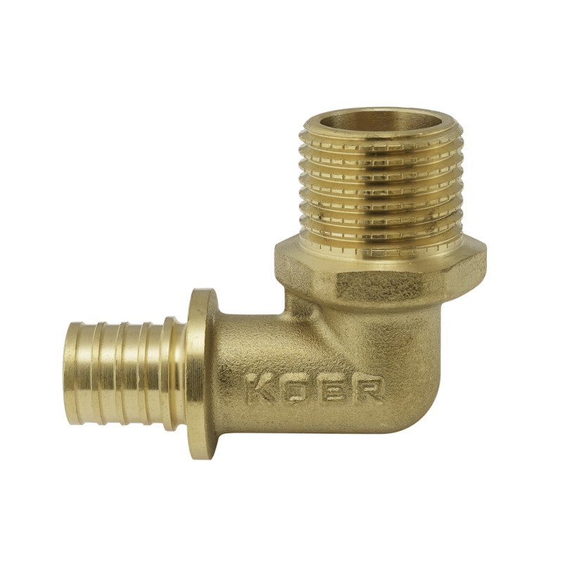 Уголок переходной с НР Koer KA.L06M-16 - 16(2.2mm) x 1/2