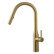 Смеситель для кухни Koer KI-70004-12 с выдвижным изливом (нерж. сталь) (KR5004)