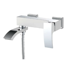 Смеситель для ванны Koer KB-41007-04 с коротким изливом (Цвет хром+белый) (KR5157)