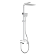 Душевая колонна KOER KB-56007-04 со смесителем, 3 функции (Цвет хром+белый) (KR5159)