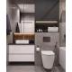 Инсталляция для подвесного унитаза Koer KT-0501-01 500x165x1125mm с панелью смыва KT-0601-01 хром (KR5168)