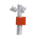 Инсталляция для подвесного унитаза Koer KT-0501-03 500x165x1125mm с панелью смыва KT-0601-03 белая (KR5169)