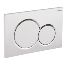 Панель смыва Koer KT-0601-01 240x160x10mm пластиковая, кнопка круглая (цвет хром) (KR5174)