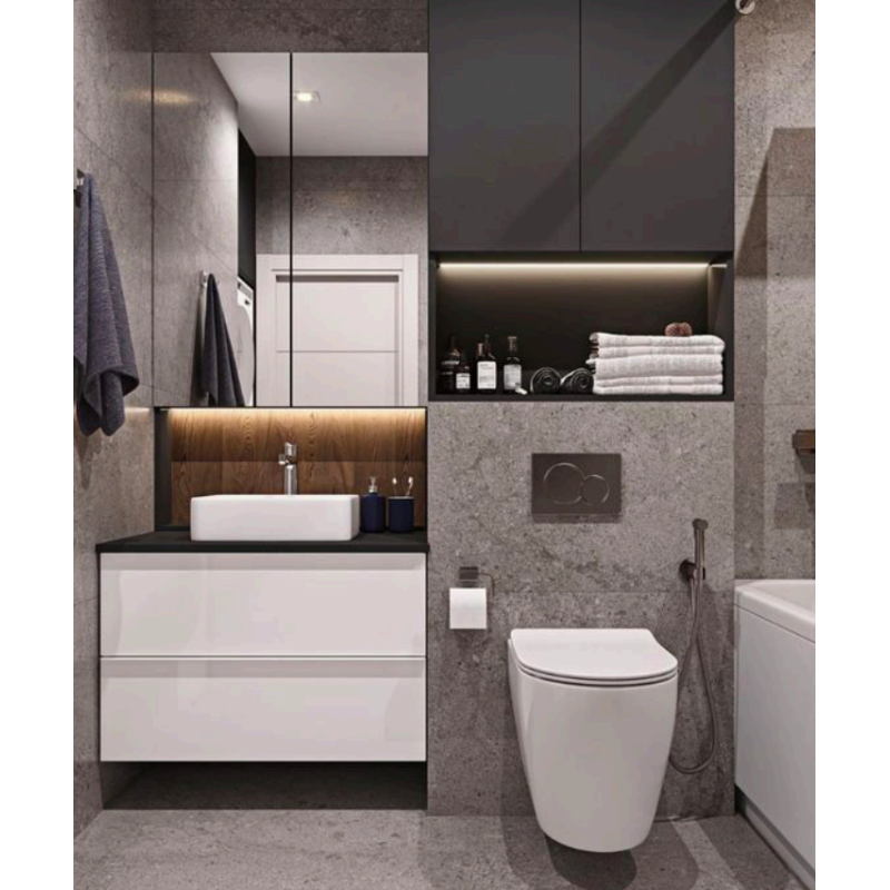 Панель смыва Koer KT-0601-01 240x160x10mm пластиковая, кнопка круглая (цвет хром) (KR5174)
