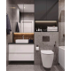 Панель смыва Koer KT-0601-01 240x160x10mm пластиковая, кнопка круглая (цвет хром) (KR5174)