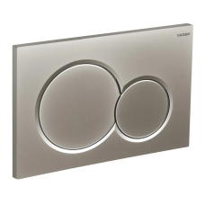 Панель смыва Koer KT-0601-14 240x160x10mm пластиковая, кнопка круглая (цвет сатин) (KR5177)