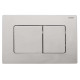 Панель смыва Koer KT-0602-02 240x160x10mm из нержавеющей стали, кнопка квадратная SUS304 (KR5179)