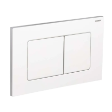 Панель смыва Koer KT-0602-03 240x160x10mm пластиковая, кнопка квадратная (цвет белый) (KR5180)