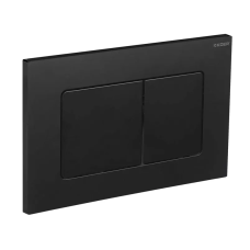Панель смыва Koer KT-0602-05 240x160x10mm пластиковая, кнопка квадратная (цвет черный матовый) (KR5181)