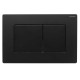 Панель смыва Koer KT-0602-05 240x160x10mm пластиковая, кнопка квадратная (цвет черный матовый) (KR5181)
