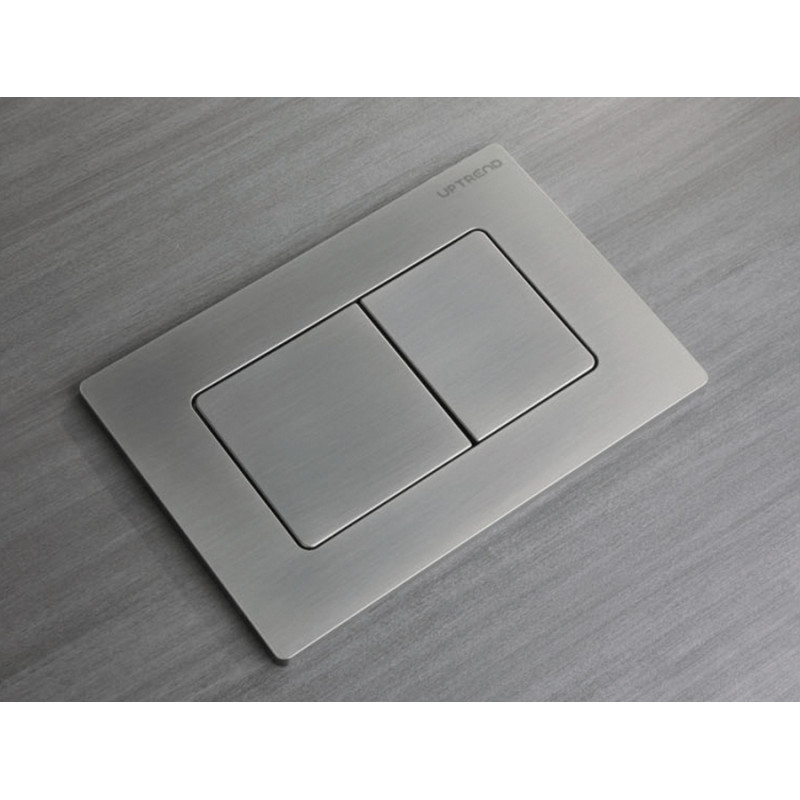 Панель смыва Koer KT-0602-07 240x160x10mm пластиковая, кнопка квадратная (цвет графит) (KR5183)