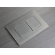 Панель смыва Koer KT-0602-07 240x160x10mm пластиковая, кнопка квадратная (цвет графит) (KR5183)