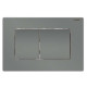 Панель смыва Koer KT-0602-07 240x160x10mm пластиковая, кнопка квадратная (цвет графит) (KR5183)