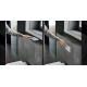 Панель смыва Koer KT-0605-03 220x140x12mm пластиковая, кнопка круглая (цвет белый) (KR5316)