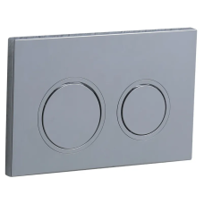Панель смыва Koer KT-0605-01 220x140x12mm пластиковая, кнопка круглая (цвет хром) (KR5317)