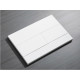 Панель смыва Koer KT-0603-03 240x160x10mm пластиковая, кнопка линейная (цвет белый) (KR5318)