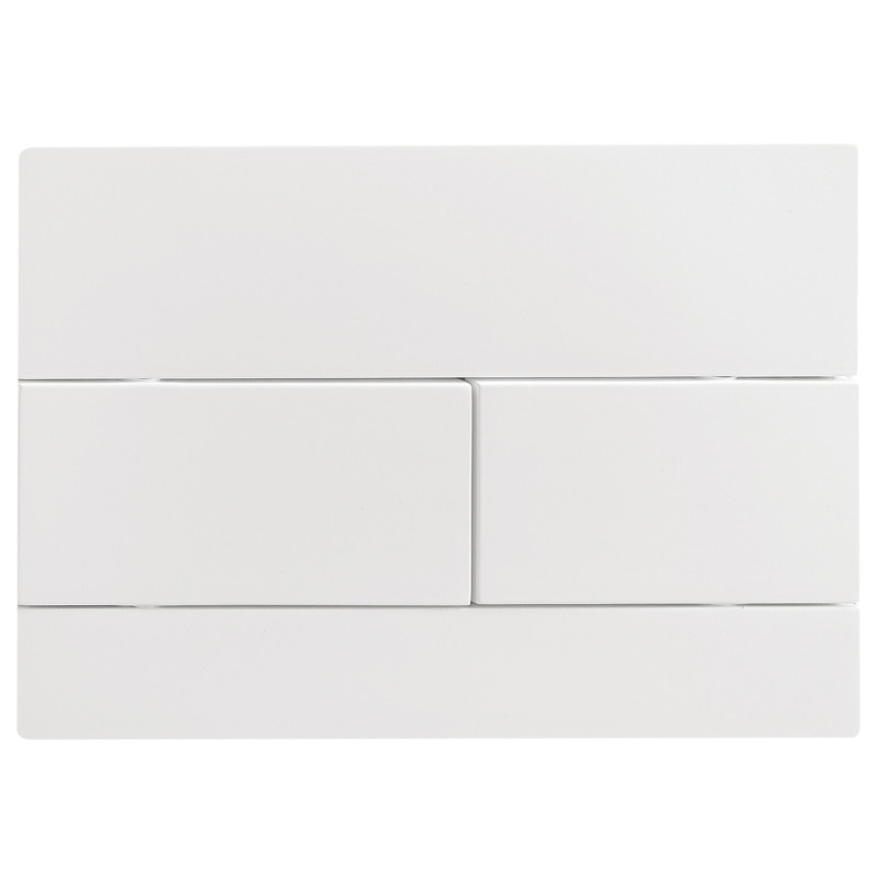 Панель смыва Koer KT-0603-03 240x160x10mm пластиковая, кнопка линейная (цвет белый) (KR5318)