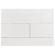 Панель смыва Koer KT-0603-03 240x160x10mm пластиковая, кнопка линейная (цвет белый) (KR5318)