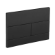 Панель смыва Koer KT-0603-05 240x160x10mm пластиковая, кнопка линейная (цвет черный матовый) (KR5320)