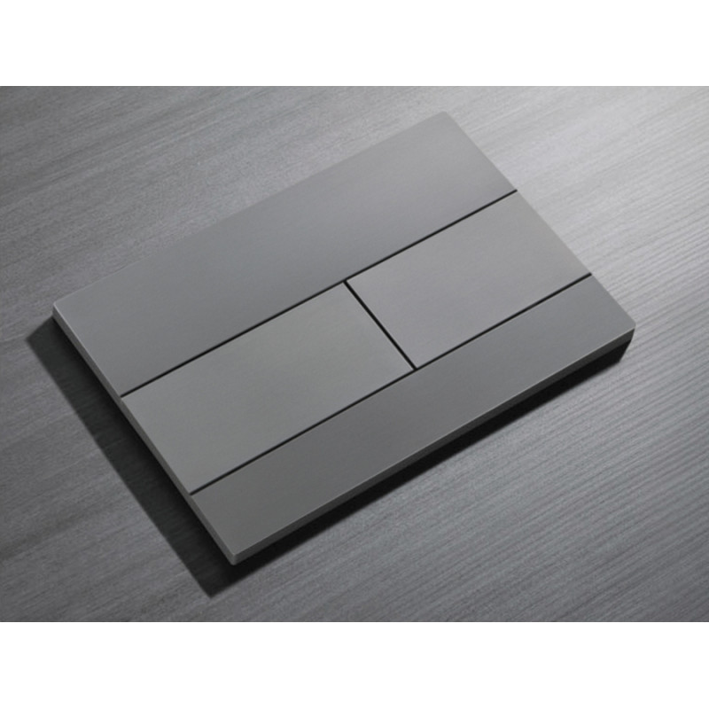 Панель смыва Koer KT-0603-07 240x160x10mm пластиковая, кнопка линейная (цвет графит) (KR5321)