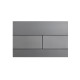 Панель смыва Koer KT-0603-07 240x160x10mm пластиковая, кнопка линейная (цвет графит) (KR5321)