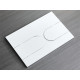 Панель смыва Koer KT-0604-03 240x160x10mm пластиковая, кнопка округленная (цвет белый) (KR5322)
