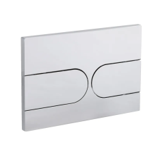 Панель смыва Koer KT-0604-01 240x160x10mm пластиковая, кнопка округленная (цвет хром) (KR5323)