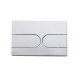 Панель смыва Koer KT-0604-01 240x160x10mm пластиковая, кнопка округленная (цвет хром) (KR5323)