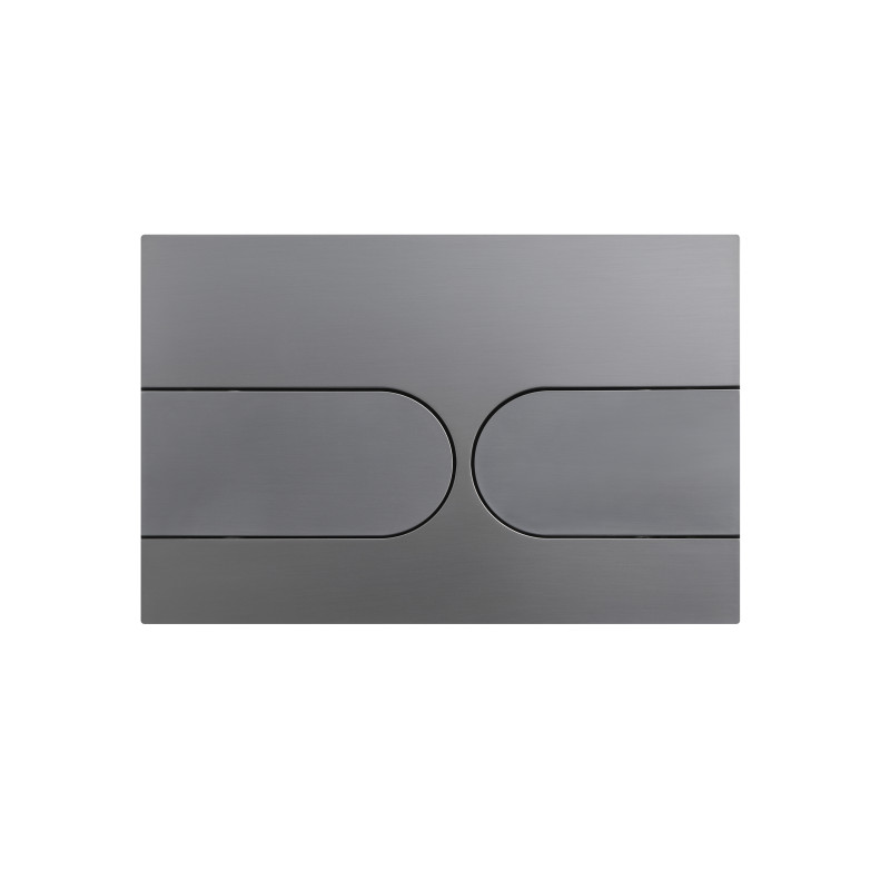 Панель смыва Koer KT-0604-07 240x160x10mm пластиковая, кнопка округленная (цвет графит) (KR5325)